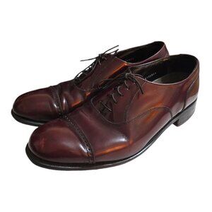 Florsheim Burgundy Lexington Cap Toe Oxford Sz 10